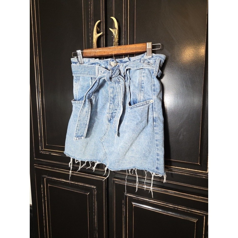 We The Free Denim 24 Frayed Mini Skirt, BF  Festival, Concert